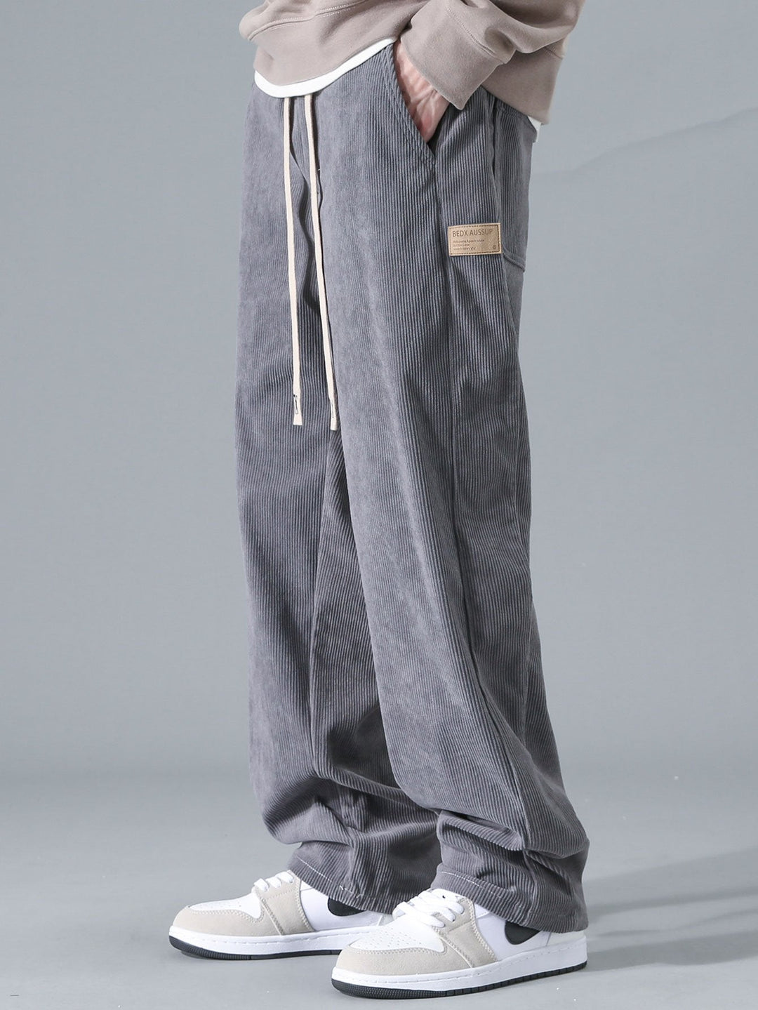 Straight Leg Corduroy Pants