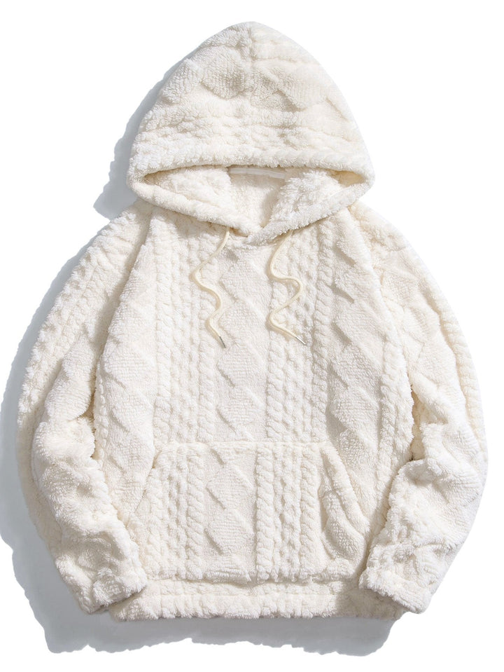 Geometry Jacquard Teddy Hoodie & Jogger Pants