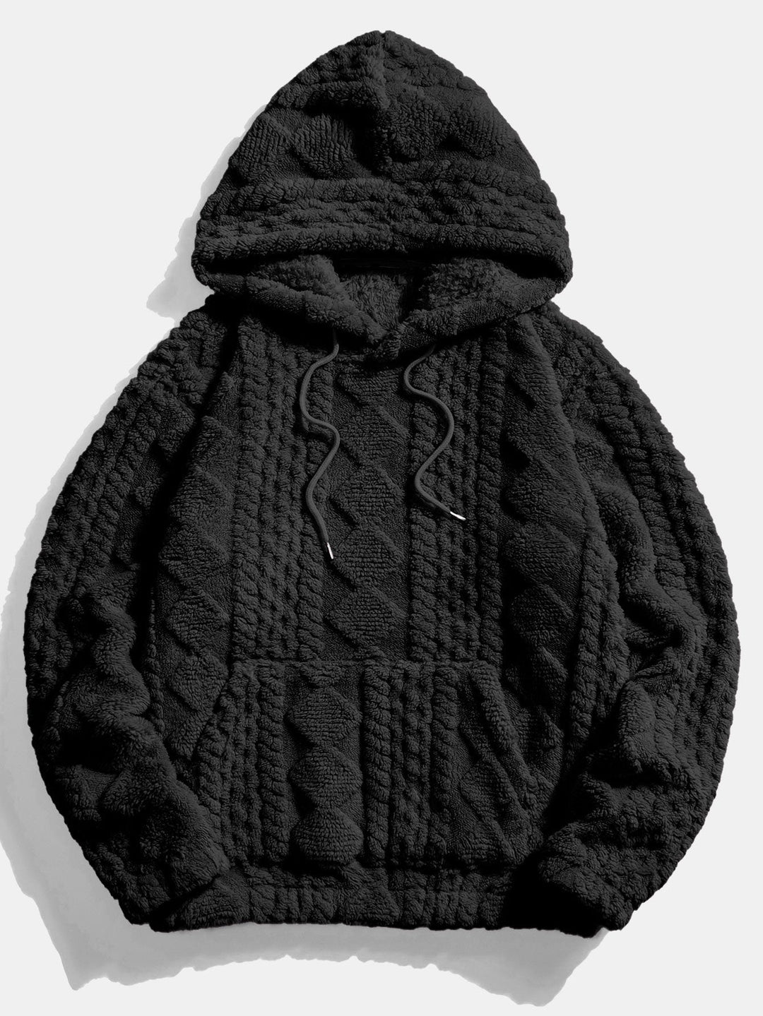 Geometry Jacquard Teddy Hoodie & Jogger Pants