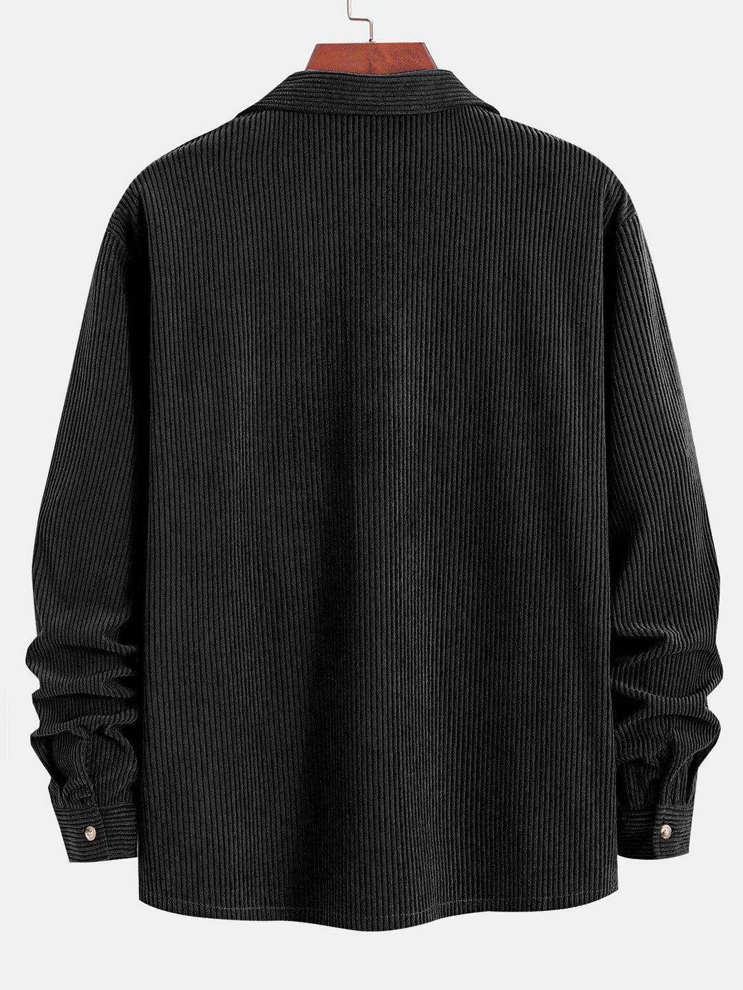 Long Sleeve Corduroy Cuban Collar Shirt