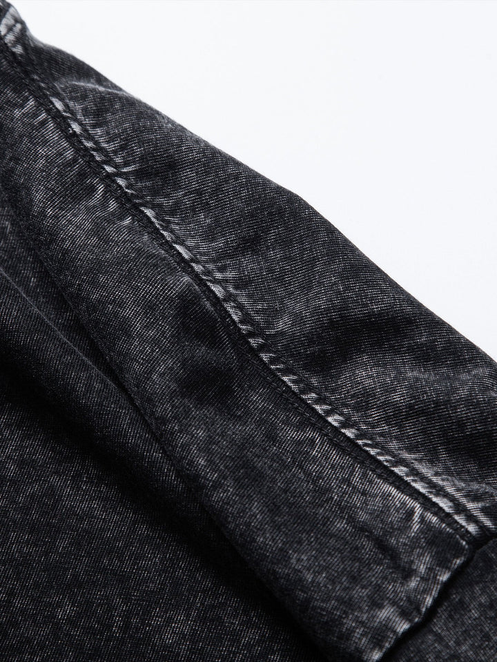 Basic Washed Distressed Drop Shoulder Oversize T-Shirt