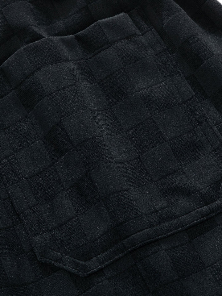 Checkerboard Straight Leg Pants