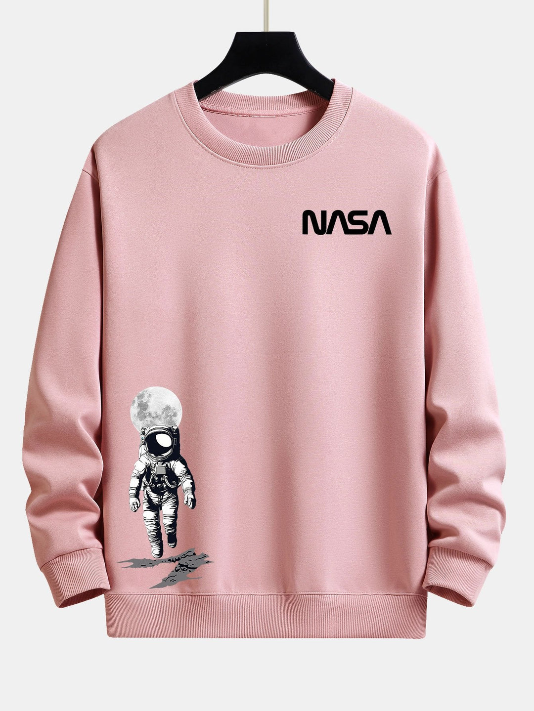 NASA Astronaut Print Relax Fit Sweatshirt