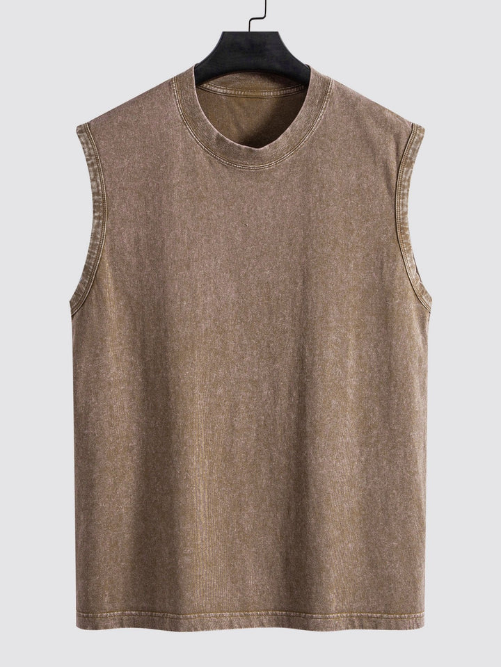 Washed Distressed Tank Top