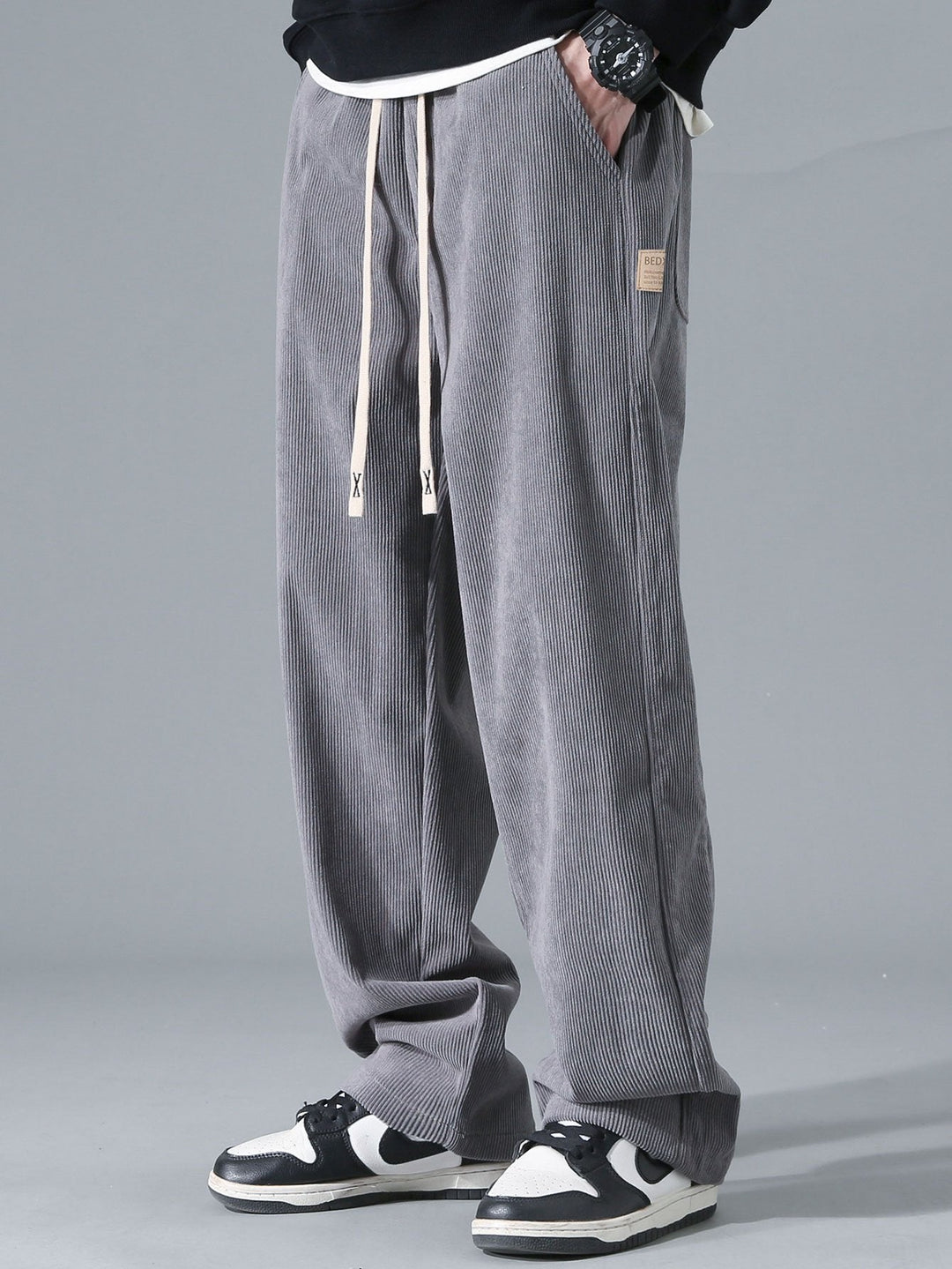 Straight Leg Corduroy Pants