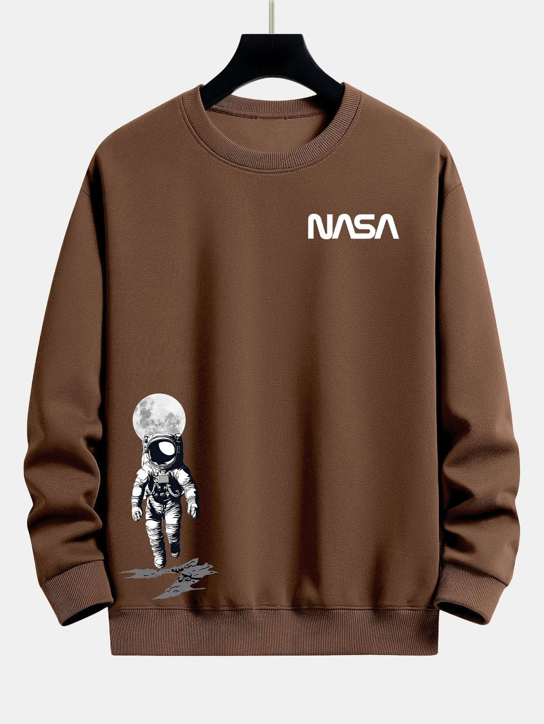 NASA Astronaut Print Relax Fit Sweatshirt