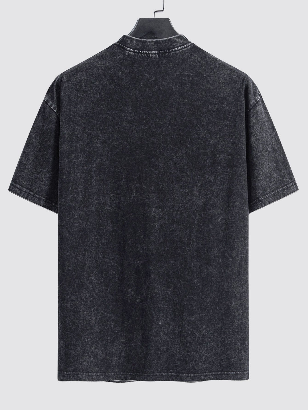Basic Washed Distressed Drop Shoulder Oversize T-Shirt