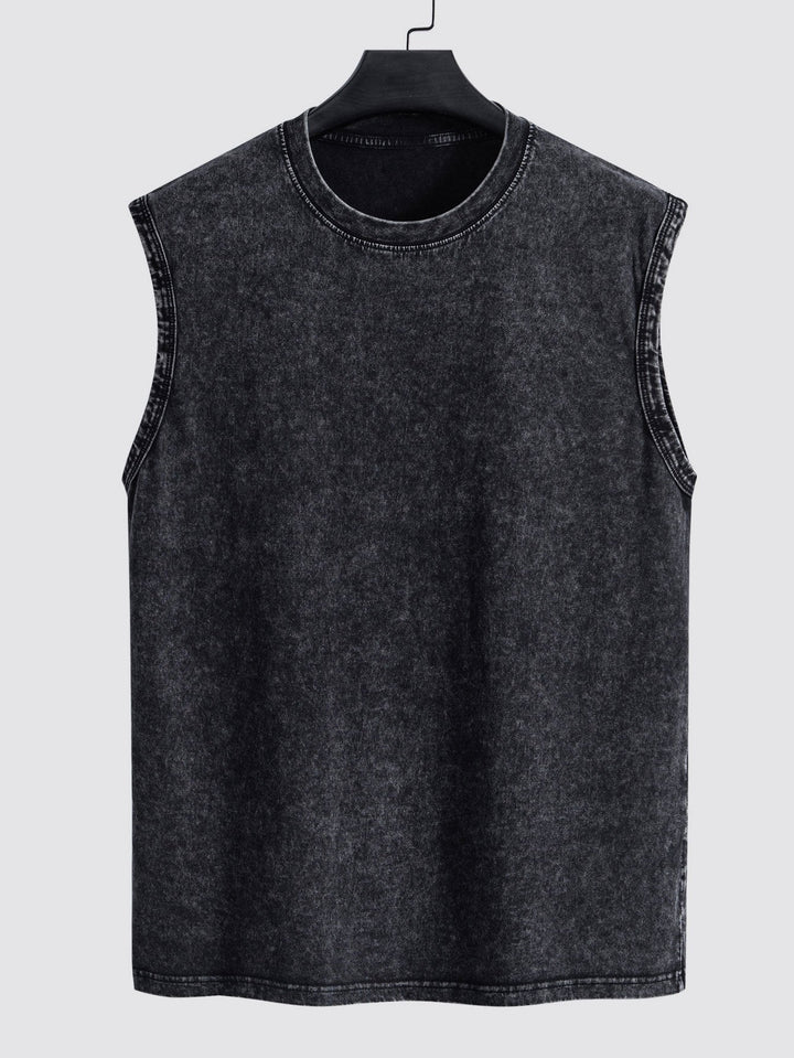 Washed Distressed Tank Top