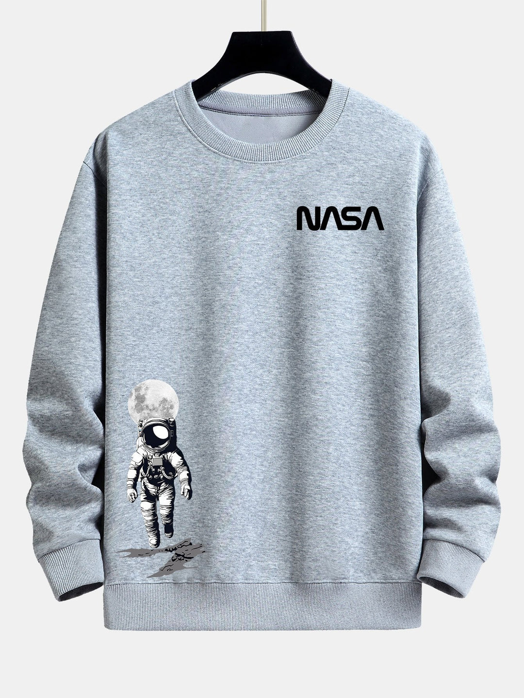 NASA Astronaut Print Relax Fit Sweatshirt
