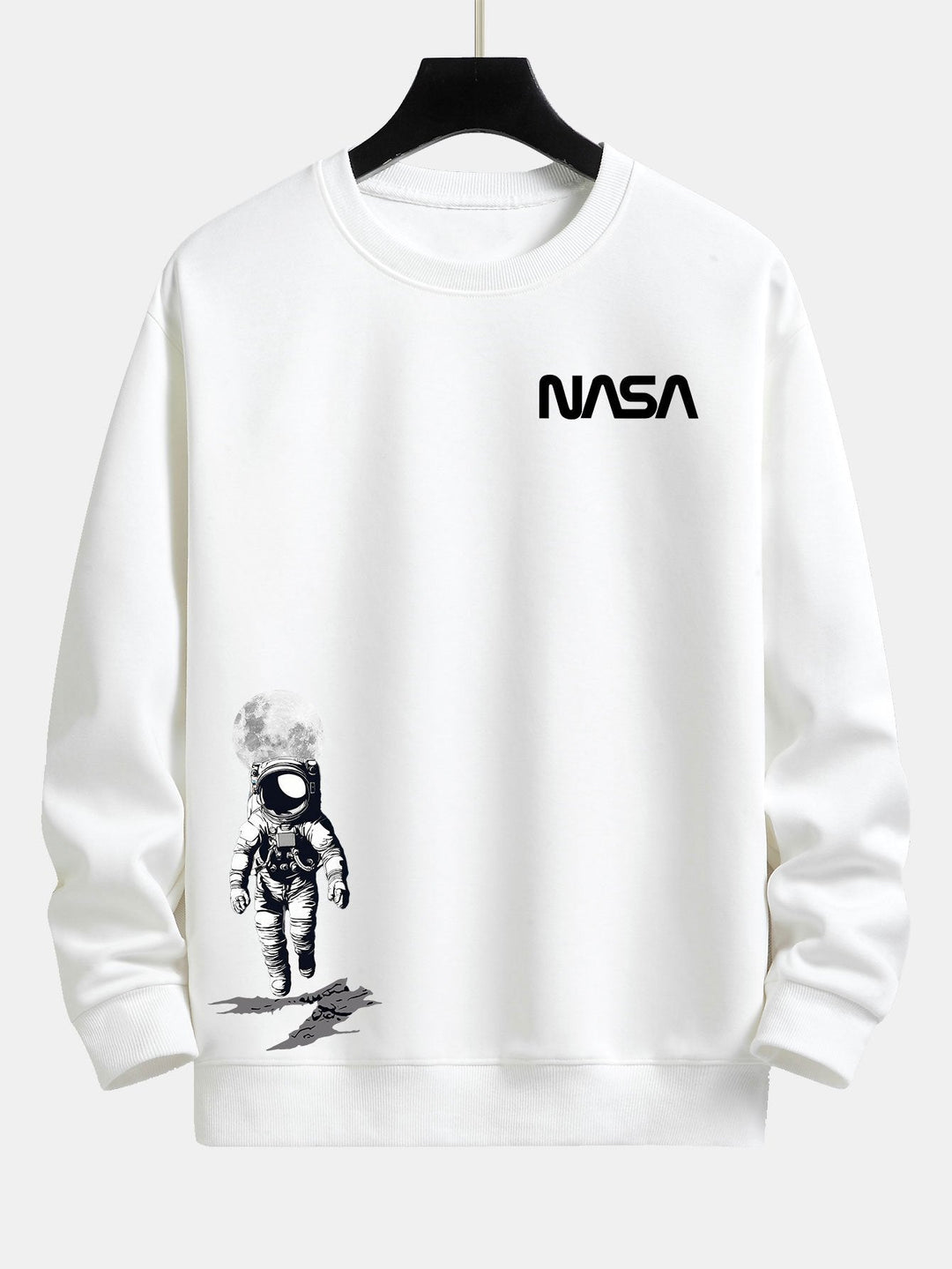 NASA Astronaut Print Relax Fit Sweatshirt
