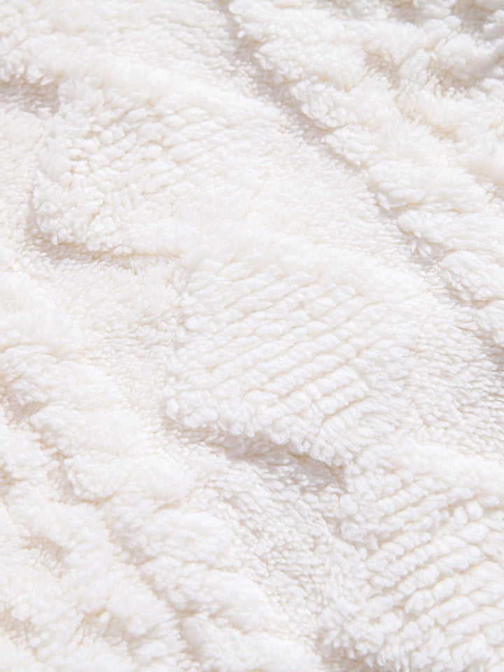 Geometry Jacquard Teddy Hoodie & Jogger Pants