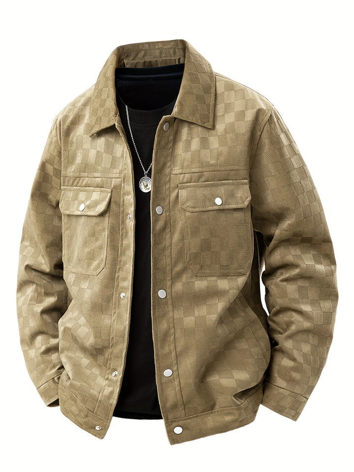 Taylor Checkered Suede Jacket