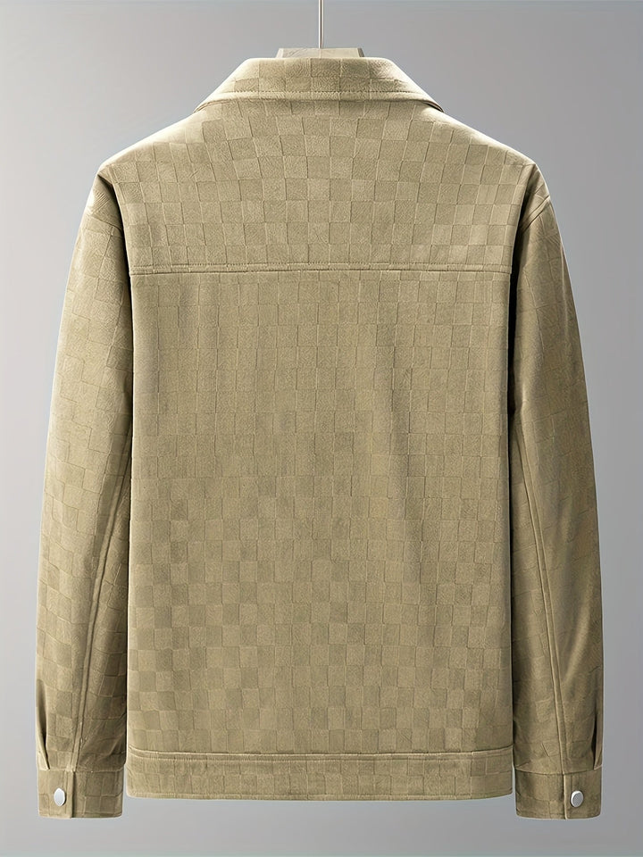 Taylor Checkered Suede Jacket
