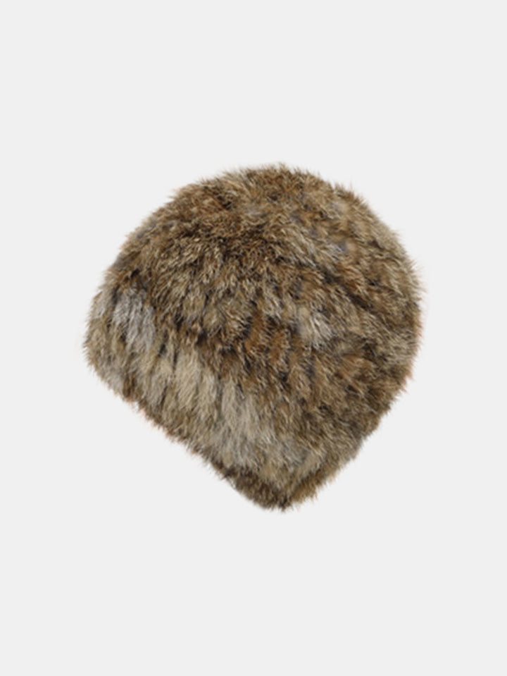 Winter Warm Faux Fur Knitted Hat
