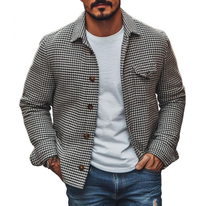 Kent Houndstooth Shirt Jacket