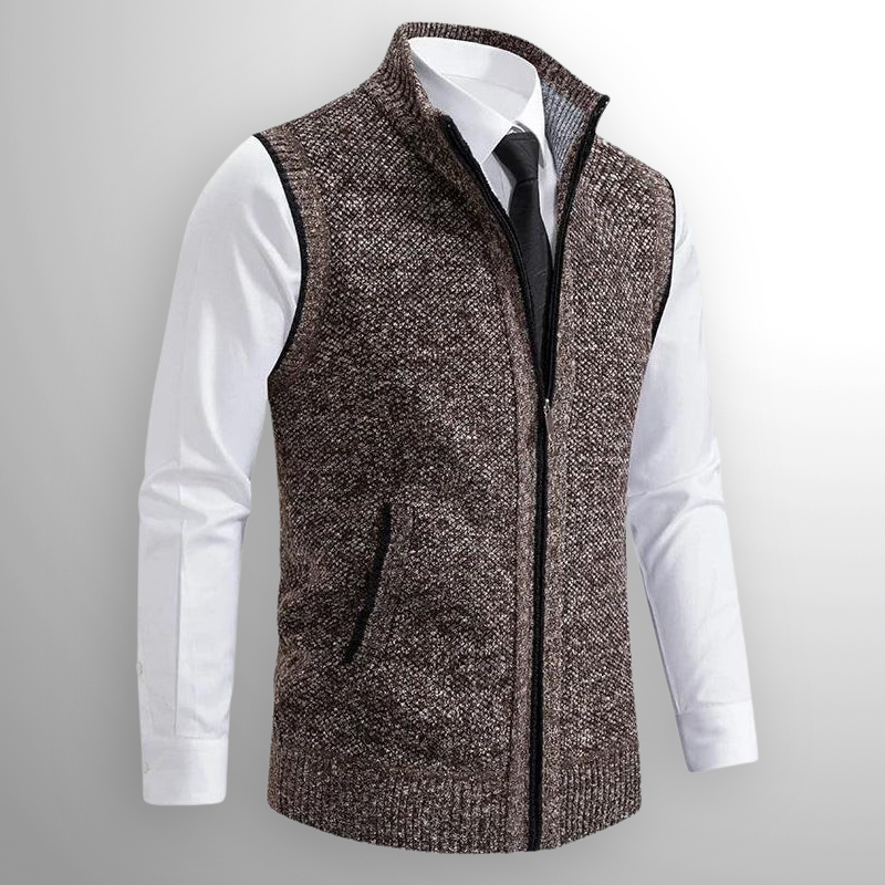 Ettore Mélange Zip Gilet