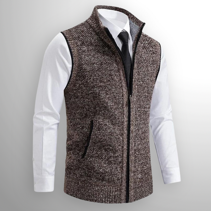 Ettore Mélange Zip Gilet
