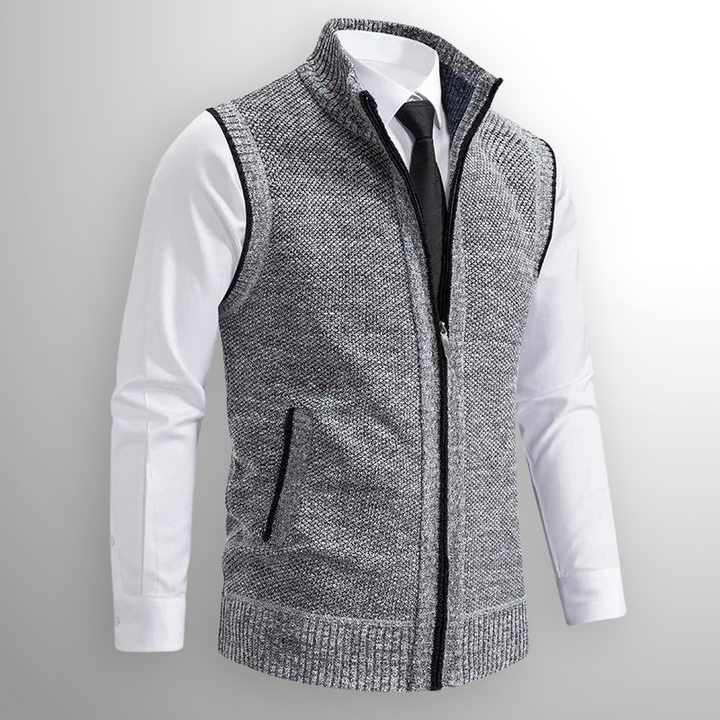Ettore Mélange Zip Gilet