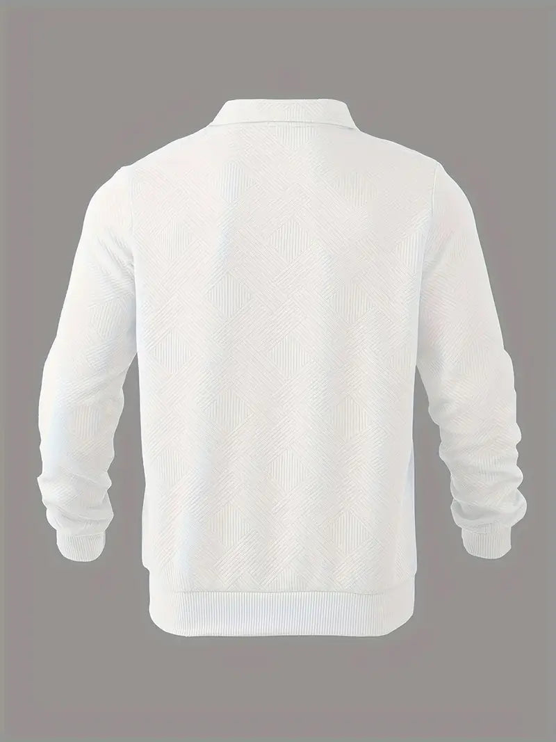 Elite™ - Vintage Geometric Design Sweater With Zipper