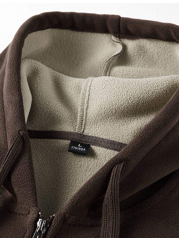 Fleece-Lined Zip Up Hoodie & Jogger Pants