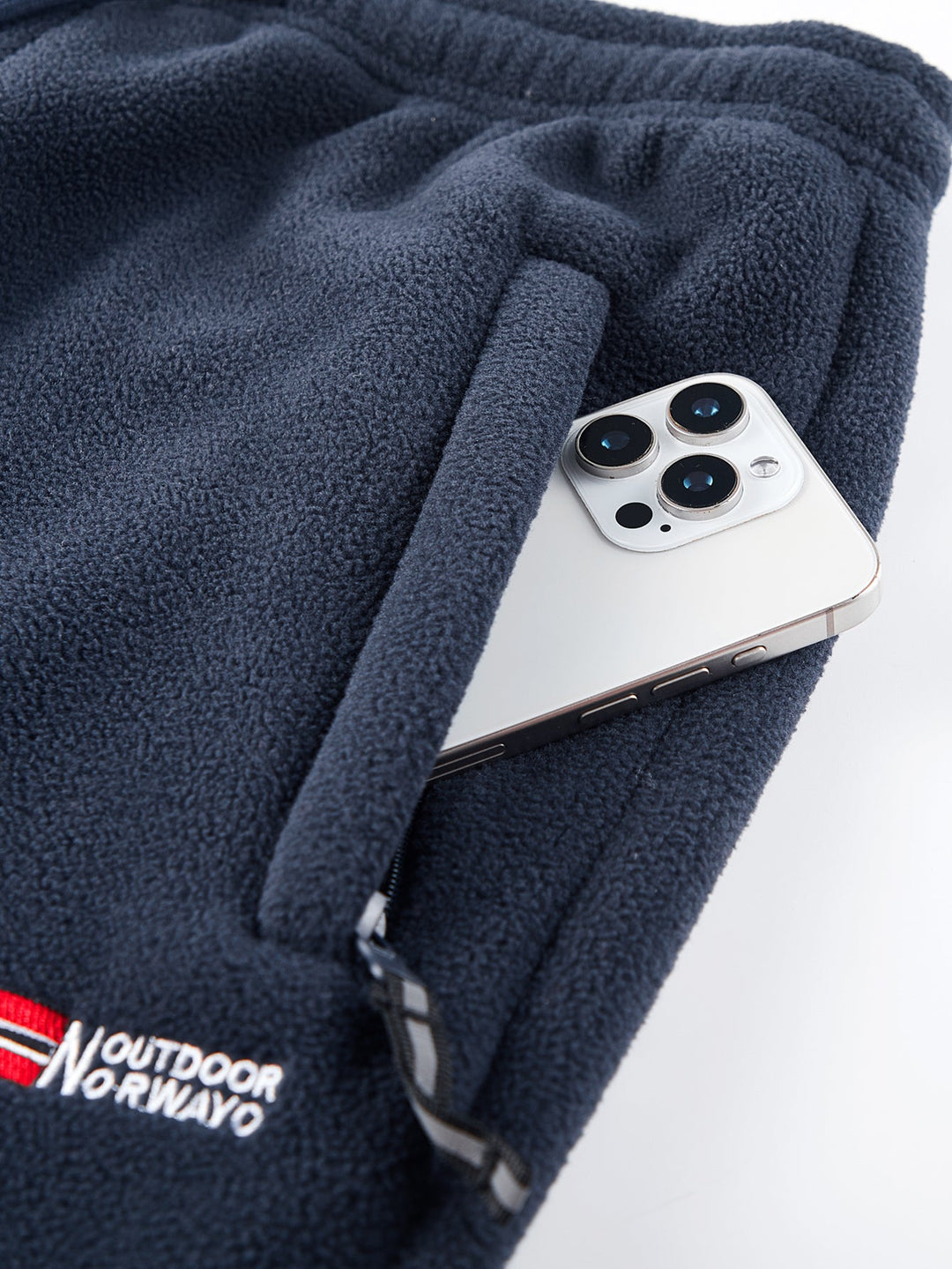 3 Pieces Teddy Lined Straight Leg Polar Fleece Pants