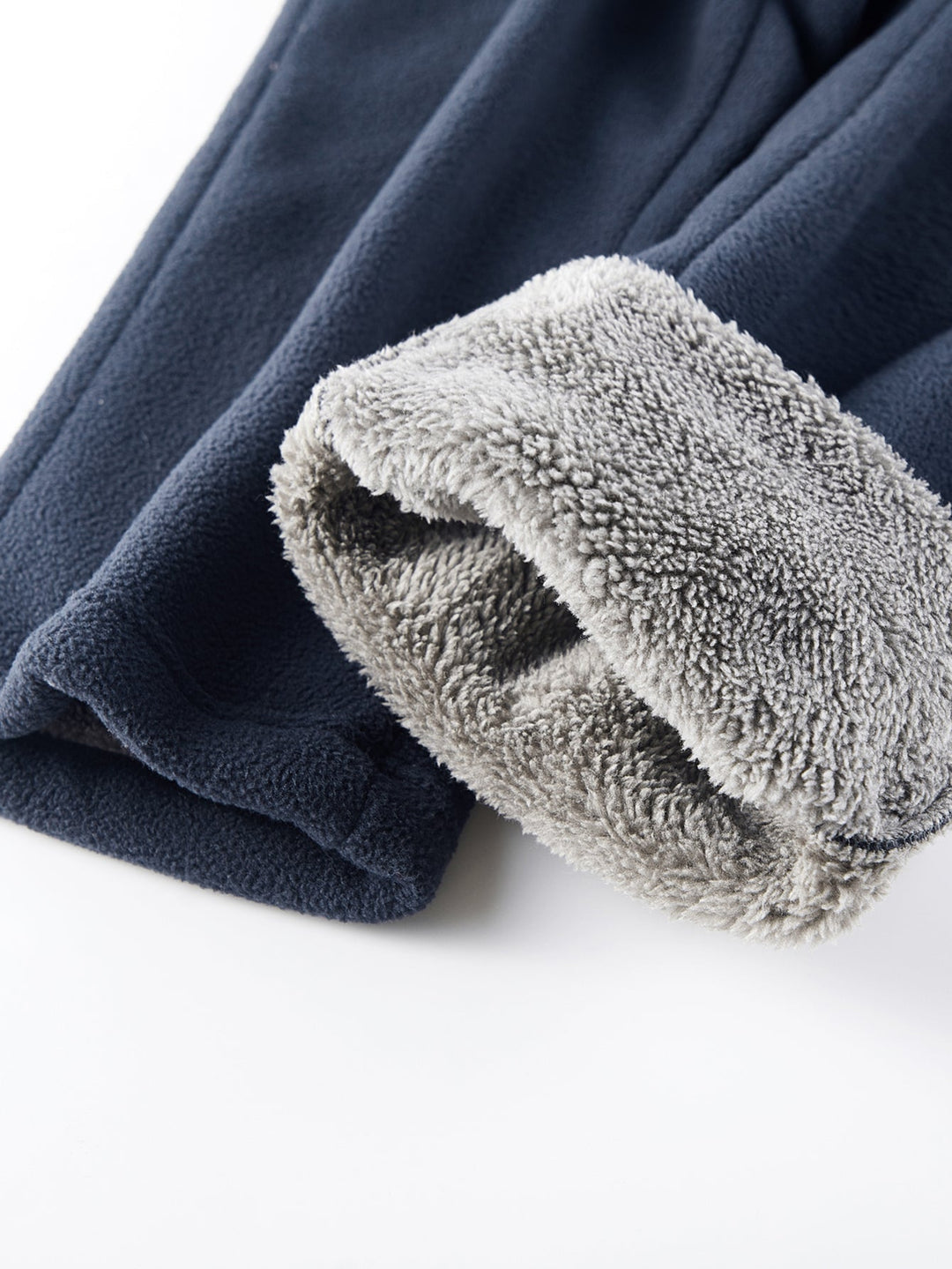 3 Pieces Teddy Lined Straight Leg Polar Fleece Pants