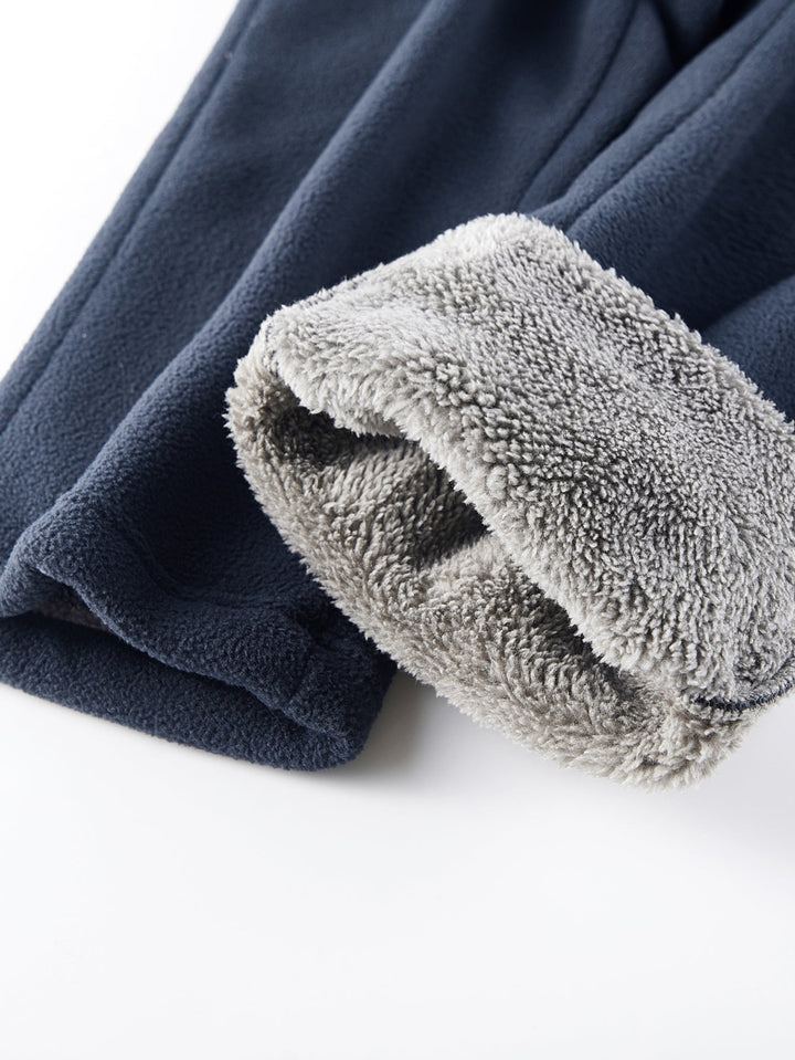 Teddy Lined Straight Leg Polar Fleece Pants